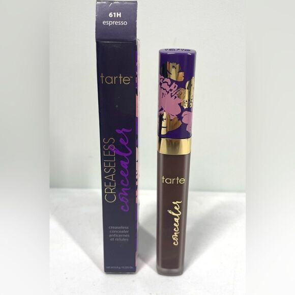 Tarte Creaseless Concealer ~ 61H ESPRESSO ~ Full Size NIB - Picture 1 of 3